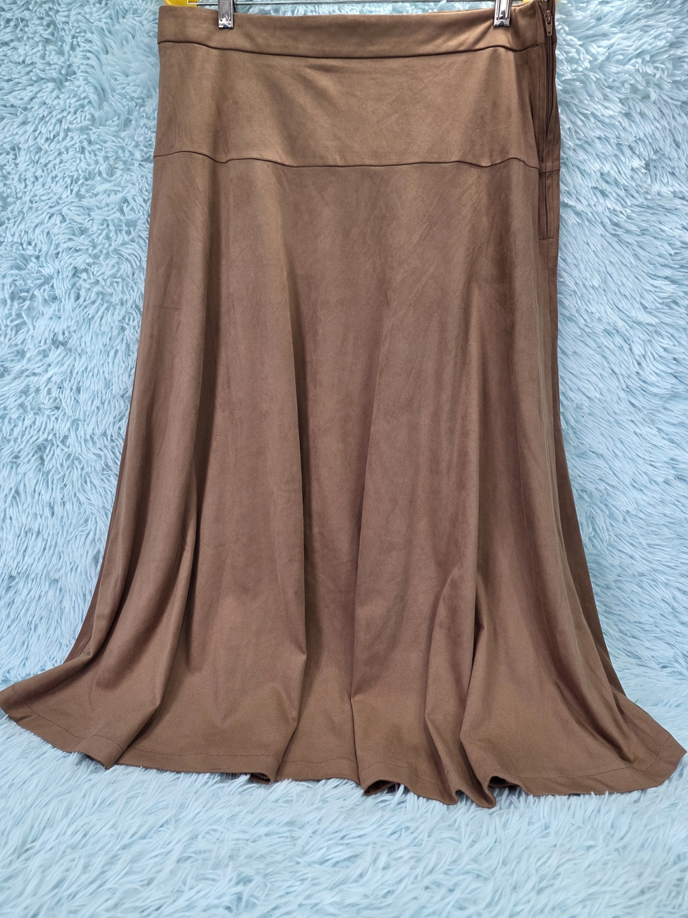 Brown Flared Maxi Skirt‎ - Women's